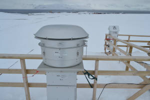 Atmospheric aerosol samplers at the Gruvebadet laboratory - Ny-Ålesund (Svalbard Island) © Elena Barbaro CNR-ISP