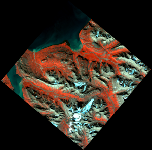 Figure 1: PRISMA’s hyperspectral satellite sensor acquired this image in July 2020