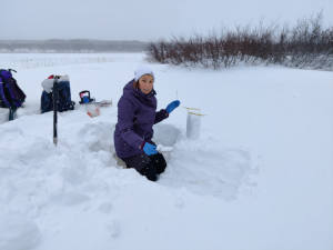 Snow sampling - Canada © Warren Cairns CNR-ISP