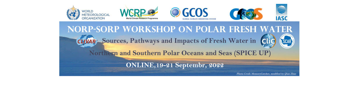 NORP-SORP workshop on polar fresh water - Online, 19/20/21 Sep (3 half-days), 2022