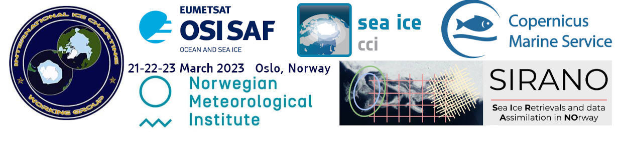 11th International Workshop on Sea Ice Modelling, Assimilation, Observations, Predictions and Verification 21-22-23 March 2023 - Oslo